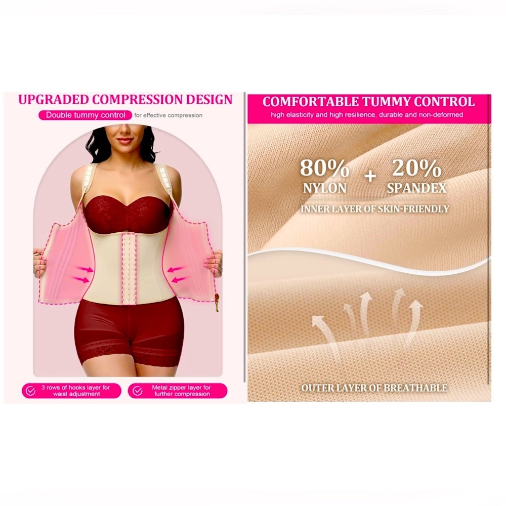 ❌SOLD OUT❌NEW [ShapeShe] Adjustable Body Shapers Girdle & Waist Trainer Womens M - Picture 5 of 16